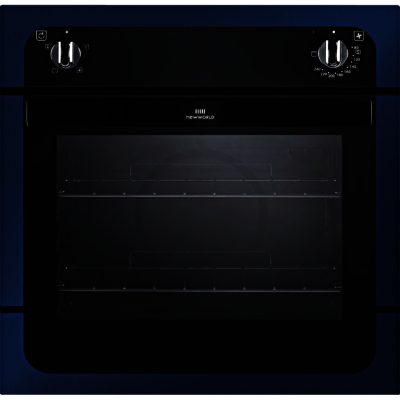New World NW601F Single Electric Fan Oven in Metallic Blue